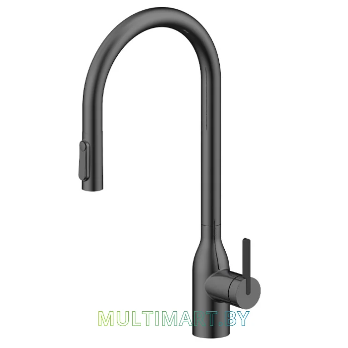Смеситель Paulmark Universal Un213880-GM (вороненая сталь)